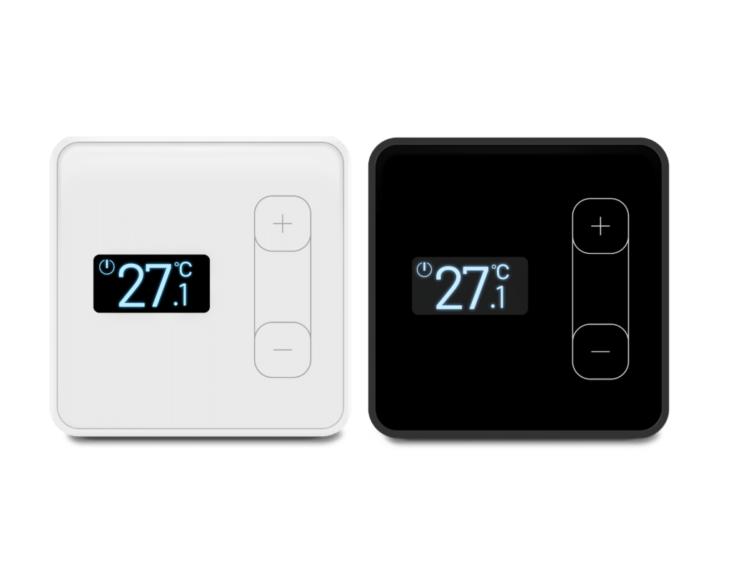 EAZY 2FLOOR Raumthermostat Bus 10bw weiß 10bb schwarz Funk 10rw weiß 10rb schwarz